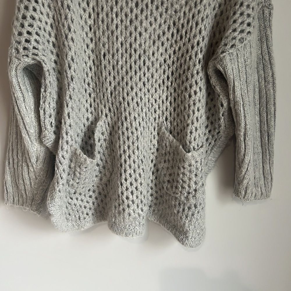 Reiss Fanella wool blend Roll Neck Cape Knit Jumper sweater - Picture 7 of 15